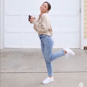 H&M high waisted mom jeans